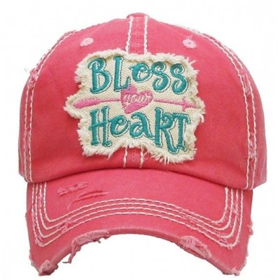 Southern Style Bless Your Heart Embroidered Adjustable Hat Pink  Western Ladies  eb-98025941